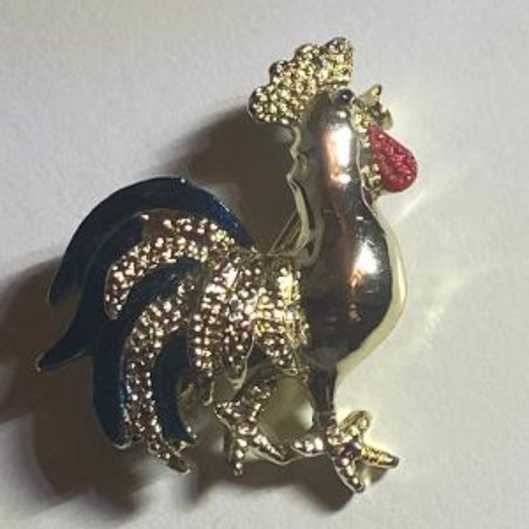 Gerry's Creations Gold Tone Rooster Pin - Picture 4 of 6